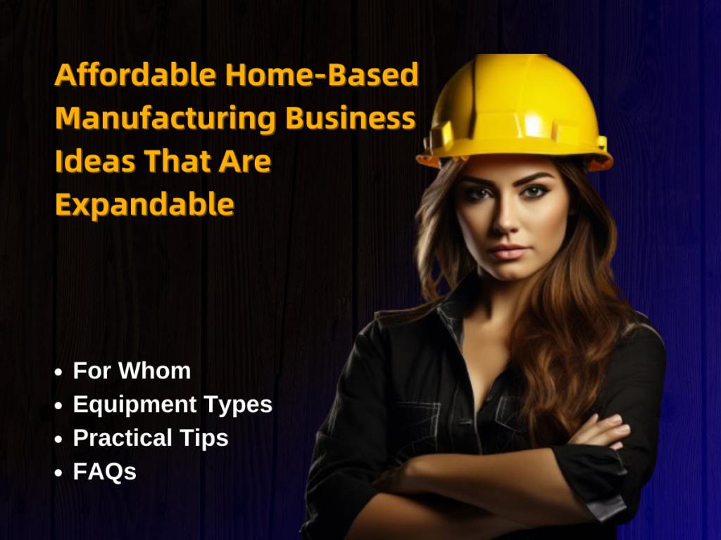 Affordable Home-Based Manufacturing Business Ideas That Are&nbsp;Expandable