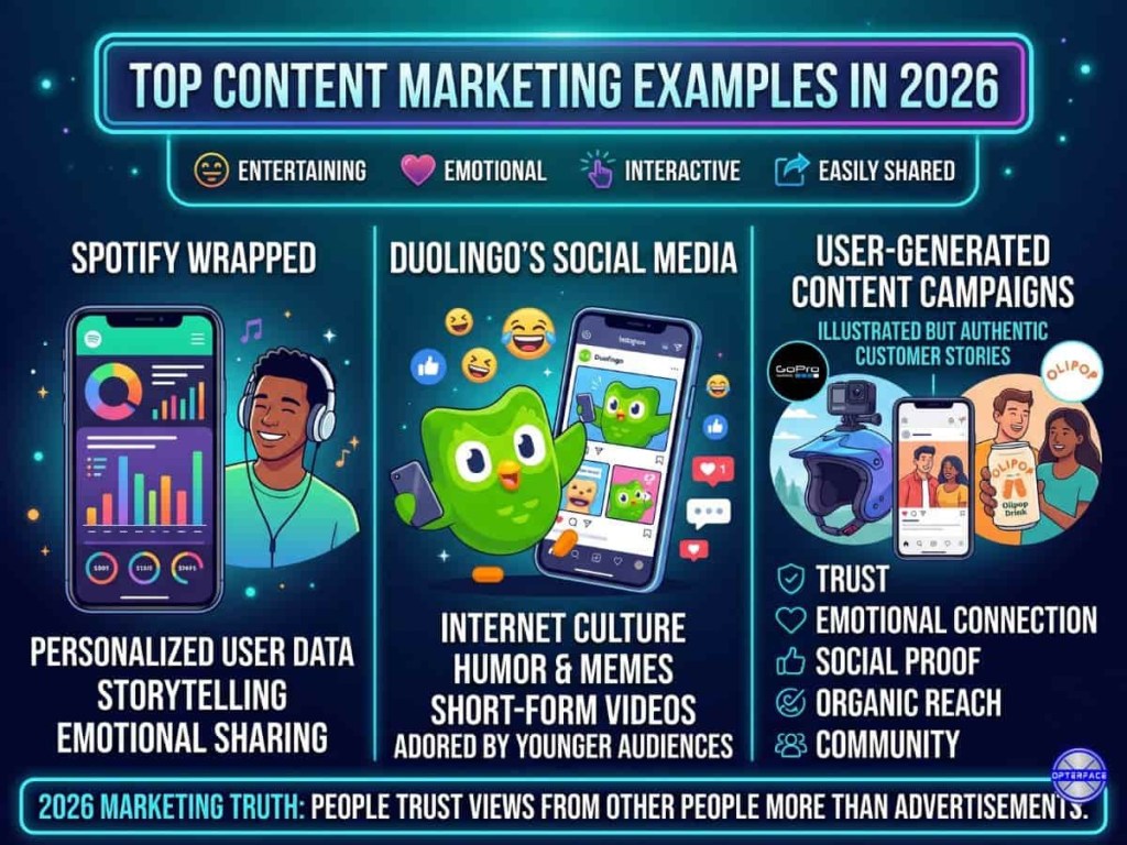 global market consumer mindset strategies This image shows some content marketing examples, reflecting the right marketing mindset