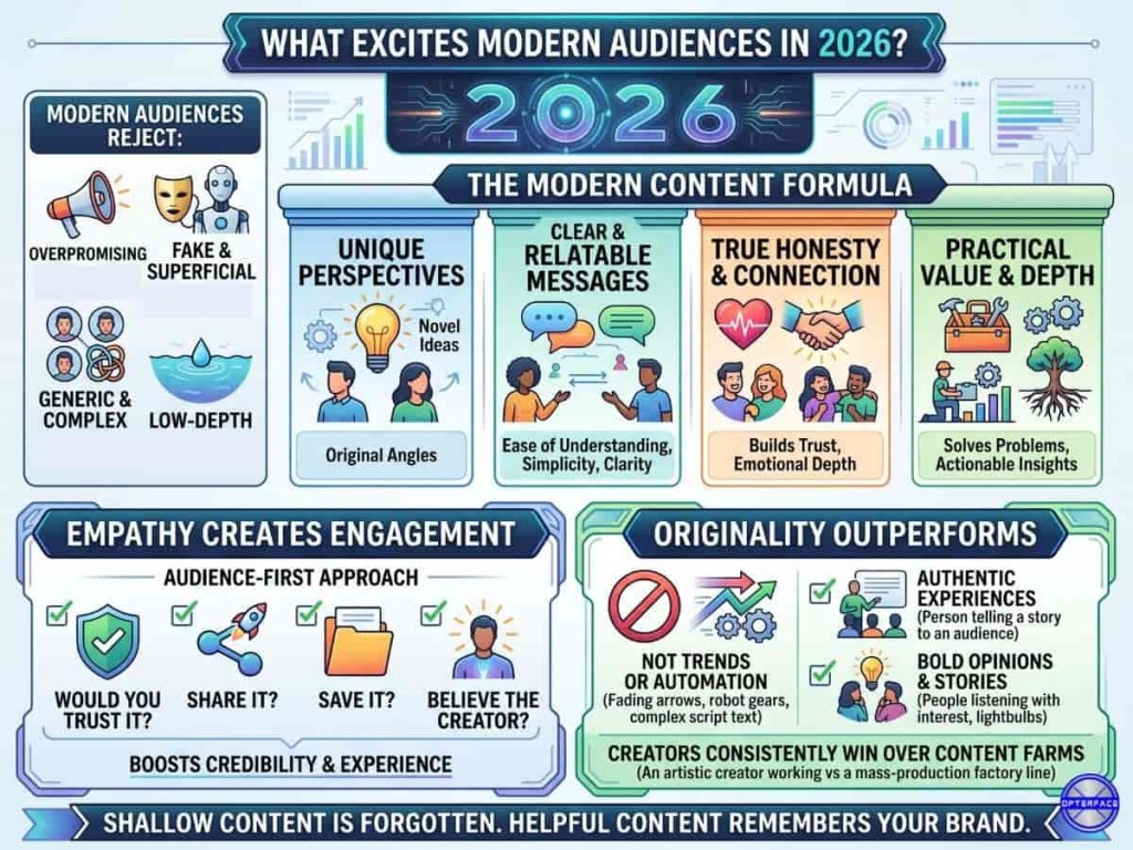 How do top companies cultivate a marketing mindset among their employees? This image shows what excites modern audience to develop the right market mindset