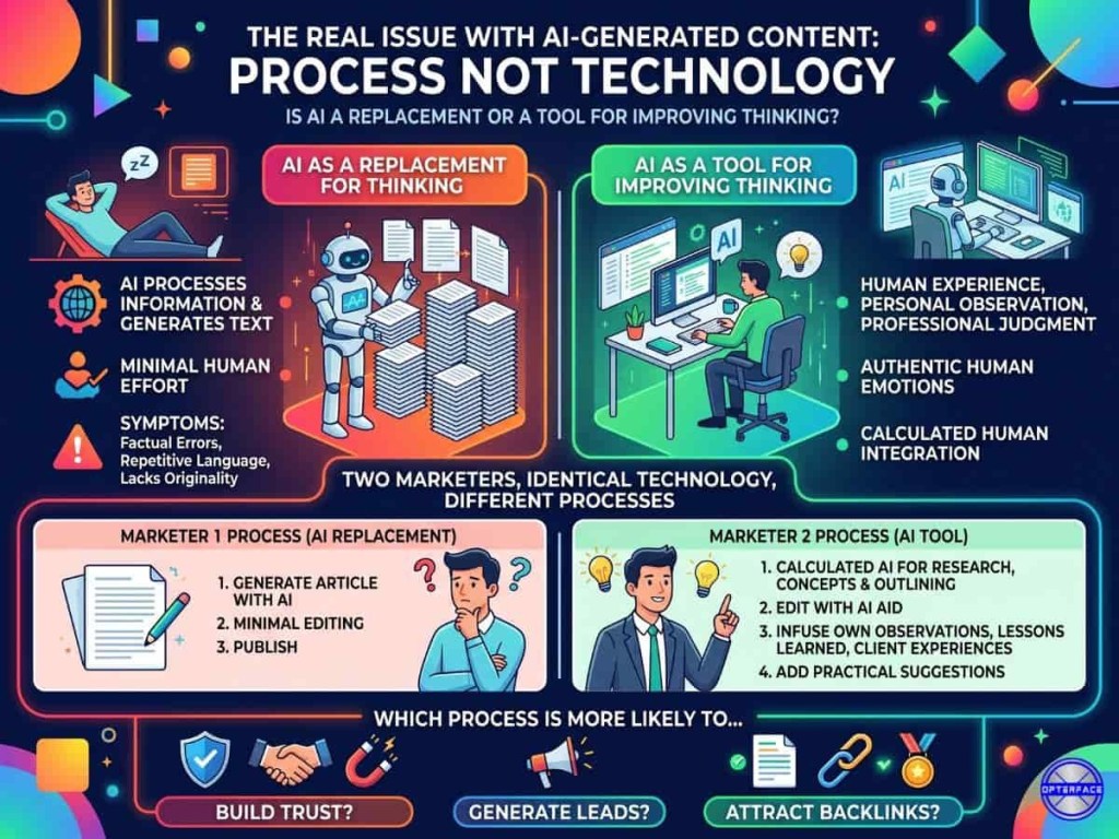 Real issues with AI content creation process This image shows the real issues with AI content creation process