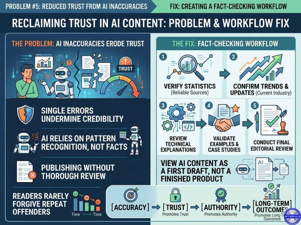 How to reclaim trust in the AI content creation process This image shows how to reclaim trust in the AI content creation process